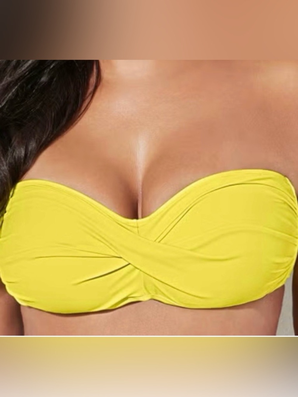 NWT Bandeau Bikini Top Bright Yellow Size 10
Swimsuits for all Valentine - Picture 2 of 4
